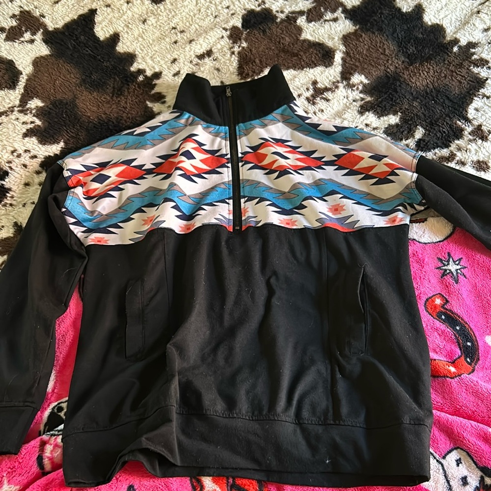Aztec quarter zip